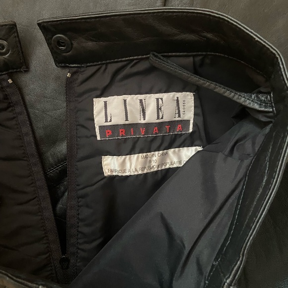 Vintage Genuine Leather Pencil Skirt - Picture 3 of 6